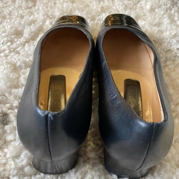 Peter Kaiser womens black dress shoes size 7.5 with low block heels - Picture 4 of 8